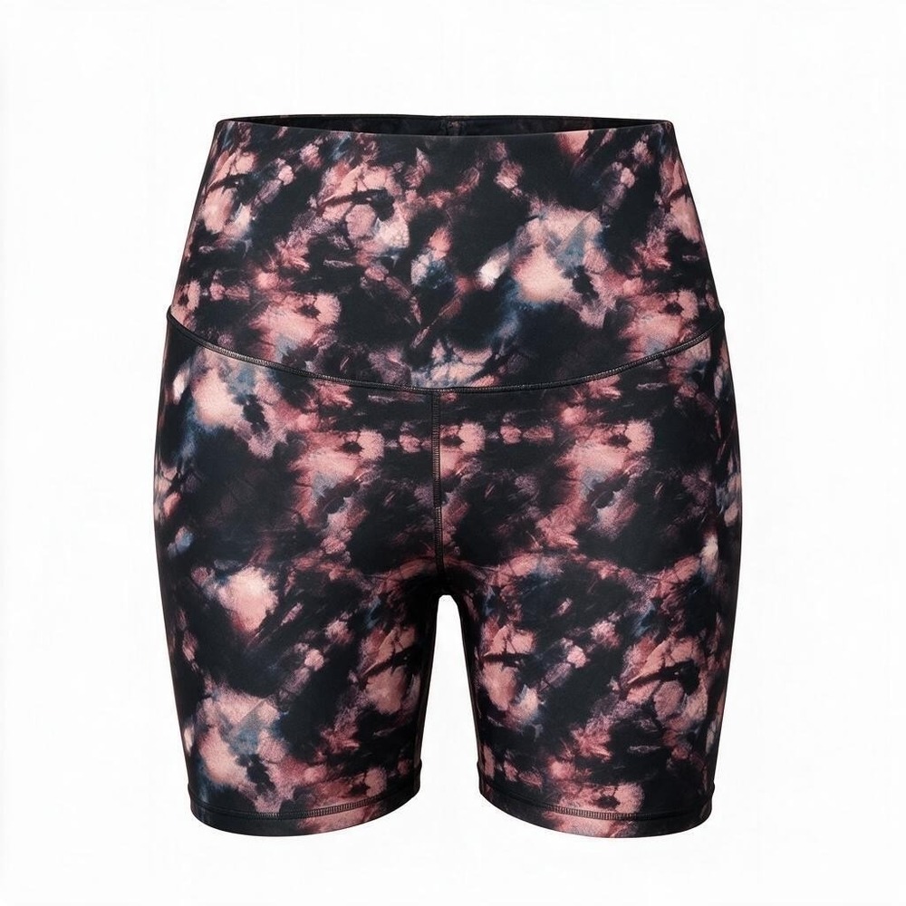 Old Navy Active Powersoft Extra High-Rise Bike Shorts XXL Tie Dye Pink Black